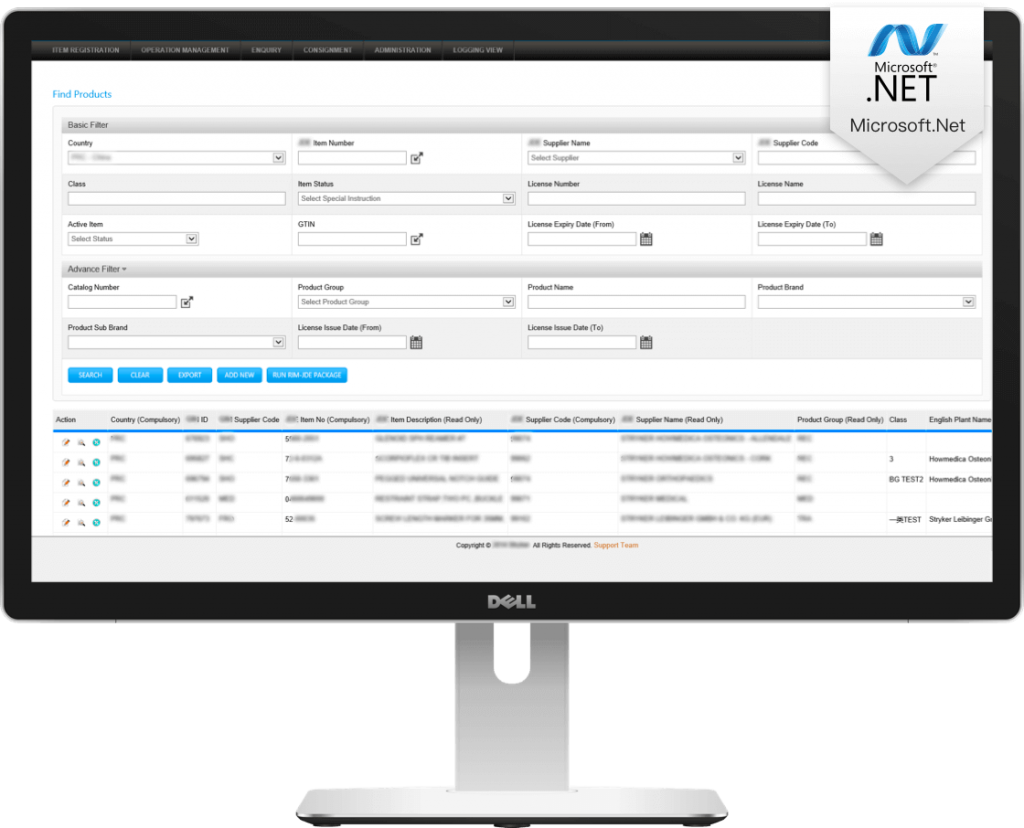 Legacy system upgraded interface