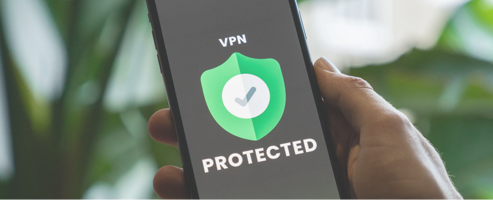 Visual representing VPN Enabled browsing