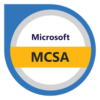 Microsoft MCSA badge